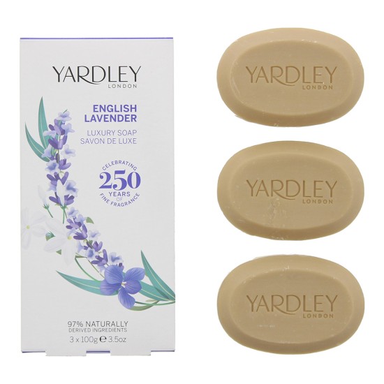 Yardley English Lavender 3 Piece Gift Set: Soap 3 x 100g