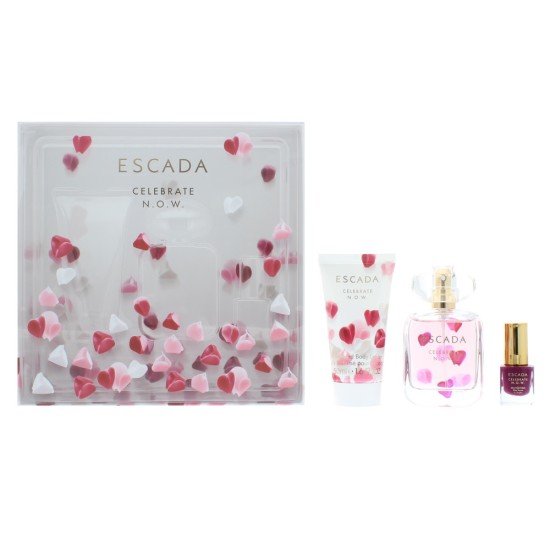 Escada Celebrate N.O.W. Eau de Parfum 3 Pieces Gift Set