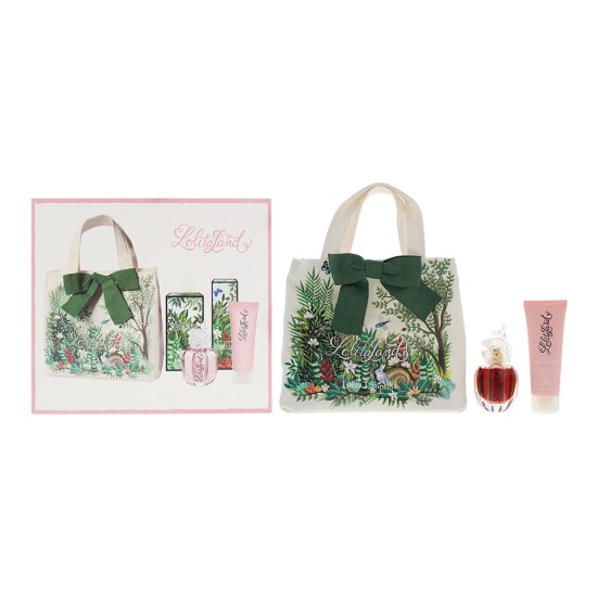 Lolita Lempicka Lolitaland 3 Piece Set  Eau de Parfum 40ml Body Lotion 75ml Tote