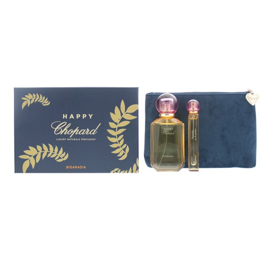 Chopard Happy Chopard Bigardia 3 Piece Gift Set: Eau de Parfum 100ml - Eau de Parfum 10ml - Pouch