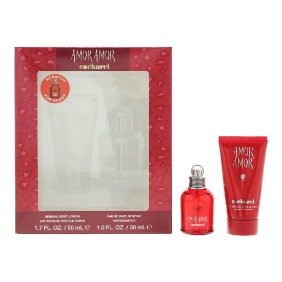 Cacharel Amor Amor 2 Piece Gift Set: Eau de Toilette 30ml - Body Lotion 50ml