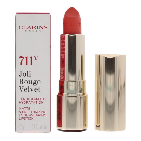 Clarins Joli Rouge Velvet Matte & Moisturizing Long Wearing Lipstick 711V Papaya