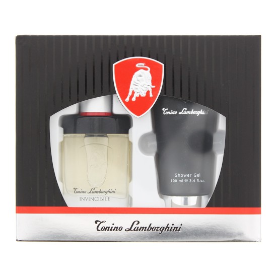 Tonino Lamborghini Invincibile 2 Piece Gift Set: Eau de Toilette 40ml - Shower Gel 100m