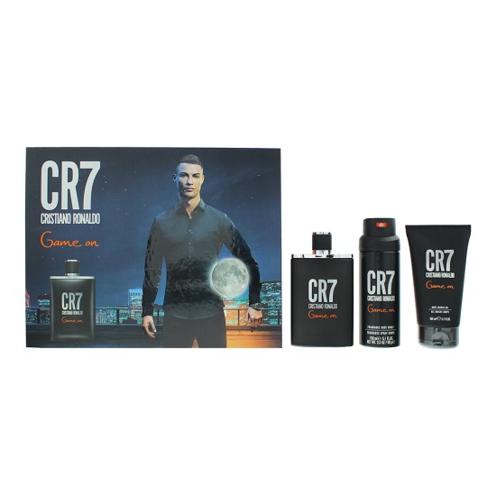 Cristiano Ronaldo Cr7 Game On 3 Piece Gift Set: Eau de Toilette 100ml - Shower G