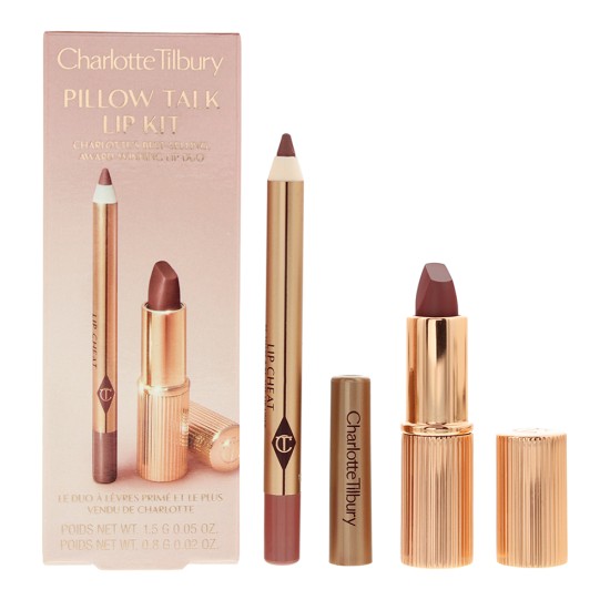 Charlotte Tilbury Pillow Talk Lip Kit 2 Piece Gift Set: Lip Liner 0.8g - Lipstic