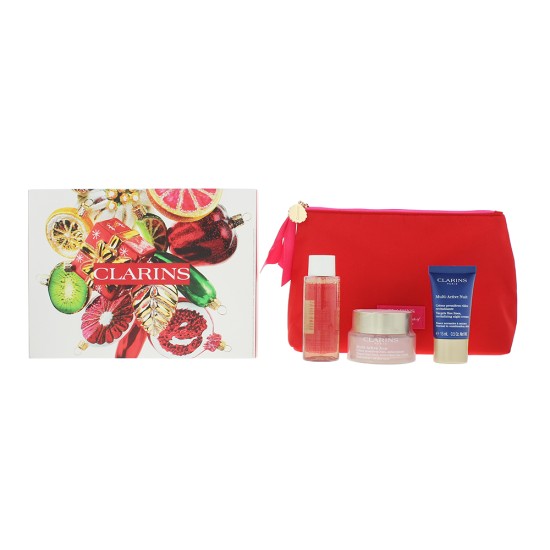 Clarins Multi-Action 3 Piece Gift Set: Day Cream 50ml - Micellar Water 50ml - Ni