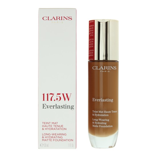 Clarins Everlasting Long Wearing & Hydrating 117.5 Pecan Foundation 30ml