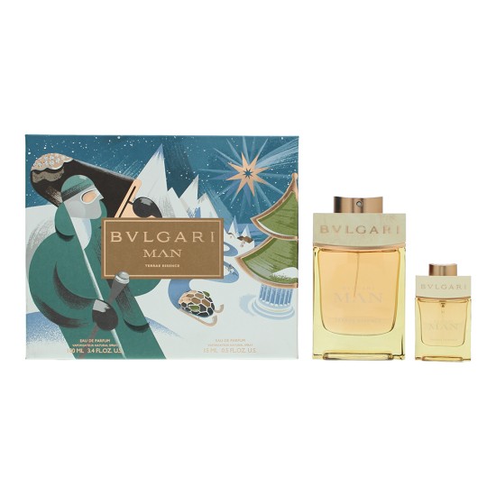 Bulgari Man Terre Essence 2 Piece Gift Set: Eau de Parfum 100ml - Eau de Parfum