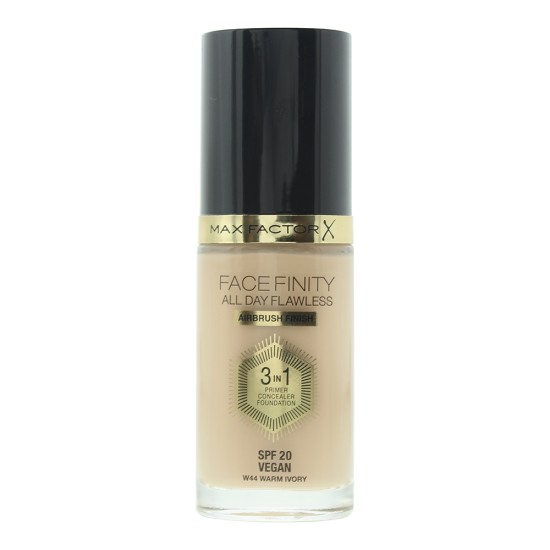 Max Factor Face Finity All Day Flawless 3 In 1 W44 Warm Ivory Foundation 30ml