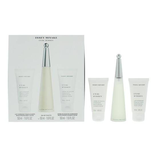 Issey Miyake Eau D'issey 3 Piece Gift Set: Eau de Toilette 50ml - Body Lotion 50