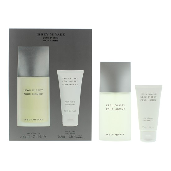 Issey Miyake L'eau D'issey Pour Homme 2 Piece Gift Set: Eau de Toilette 75ml - S