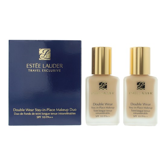 Estée Lauder Double Wear Stay-In-Place Makeup 1W2 Sand Duo Foundation 2 x 30ml