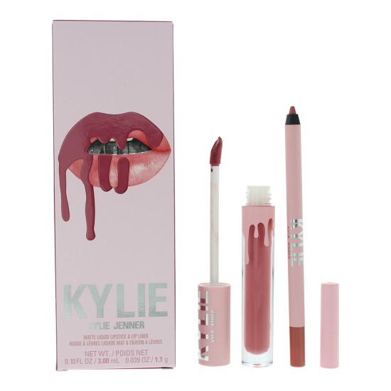 Kylie By Kylie Jenner Matte Lip Kit 302 Snow Way Bae 2 Piece Gift Set: Liquid Li