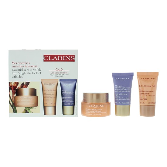 Clarins Extra-Firming 3 Piece Gift Set: Day Cream 50ml - Night  Cream 15ml - Fac