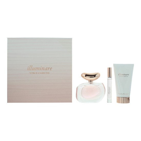 Vince Camuto Illuminare Glass 3 Piece Gift Set: Eau de Parfum 100ml