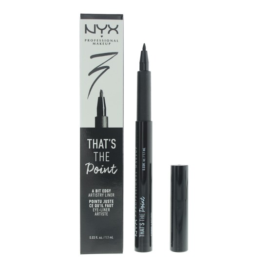 NYX Nyx Professional Makeup That's The Point A Bit Edgy Black Liquid Eyeliner 1.