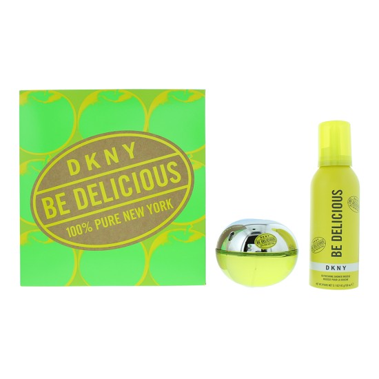 DKNY Be Delicious 2 Piece Gift Set: Eau De Parfum 100ml - Refreshing Shower Mous