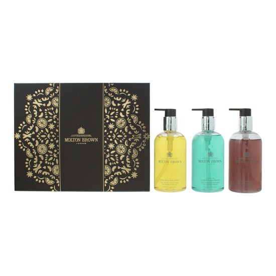 Molton Brown Floral & Aromatic Hand Care 3 Piece Gift Set: Hand Wash 3 x 300ml