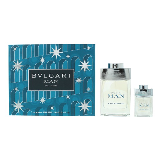 Bulgari Man Rain Essence 2 Piece Gift Set: Eau de Parfum 100ml - Eau de Parfum 1