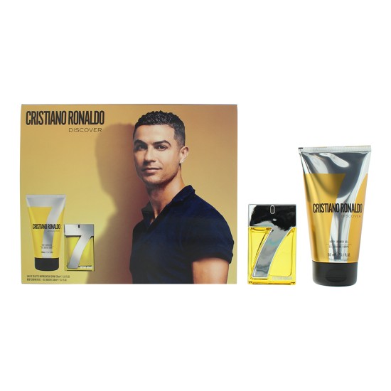 Cristiano Ronaldo Cr7 Discover 2 Piece Gift Set: Eau de Toilette 30ml - Shower G