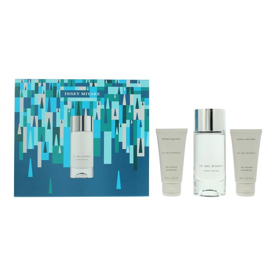 Issey Miyake Le Sel D'issey 3 Piece Gift Set: Eau De Toilette 100ml - Shower Gel